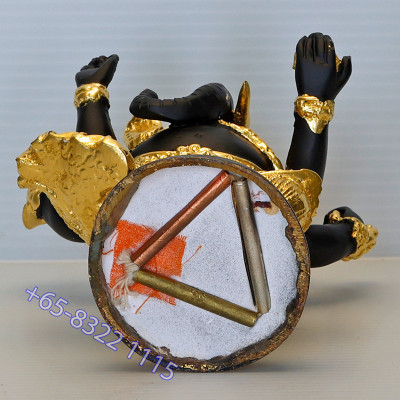 LP Key加持,佛历2550,贴金象神金身高17cm, Wat SiLamYong