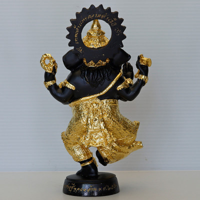 LP Key加持,佛历2550,贴金象神金身高17cm, Wat SiLamYong