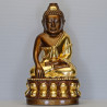 编号:66龙莆迷头帮药师佛4寸金身,佛历2562,金箔粘贴,高22cm