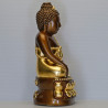 编号:66龙莆迷头帮药师佛4寸金身,佛历2562,金箔粘贴,高22cm