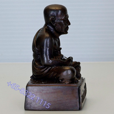 Wat Chang Hai 2563 SaoHa LP Thuad 1.5 Inches Lap Statue Copper 7cm