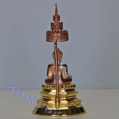 Made 199 Phra SiHing Gold Plated 2562 Wat Phra Mahathat 12cm Statue