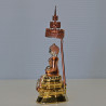 Made 199 Phra SiHing Gold Plated 2562 Wat Phra Mahathat 12cm Statue