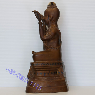 龙莆炎加持,佛历2536,古曼童金身,骨头,手写护身符 LP Yeam Wat SamNgam