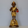 1st Batch KuManThong 2563 LP Ransiri Wat PuKowThong Gold Plated Statue 19 cm