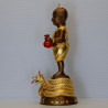 1st Batch KuManThong 2563 LP Ransiri Wat PuKowThong Gold Plated Statue 19 cm
