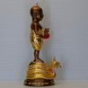 1st Batch KuManThong 2563 LP Ransiri Wat PuKowThong Gold Plated Statue 19 cm