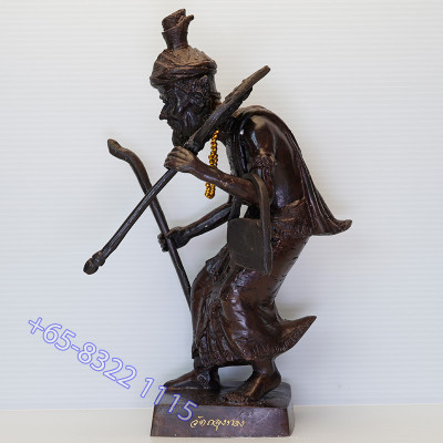 Made 299 S/n:146 Wat Thalung Thong 2550 Phra Lersi Statue Height 24cm