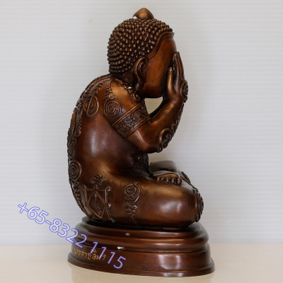 LP Yod 2565 Phra Pidta PokSap Statue 19cm Made 59 S/n:10