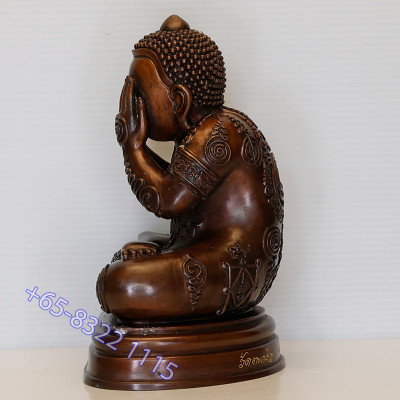 LP Yod 2565 Phra Pidta PokSap Statue 19cm Made 59 S/n:10