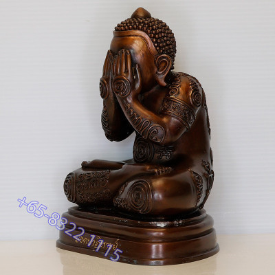 LP Yod 2565 Phra Pidta PokSap Statue 19cm Made 59 S/n:10