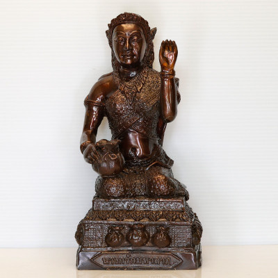 Mae NangKwak 3 Inches Lap Statue, Wat BangPhra 2559, Height 23cm