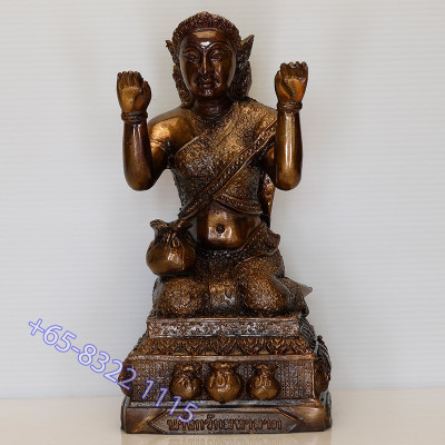 Wat BangPhra 2559 Mae NangKwak 3 Inches Lap Statue, Height 23cm