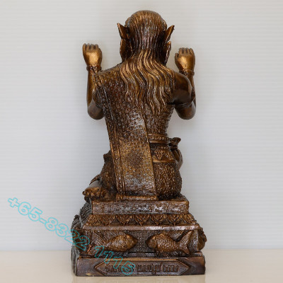 招财女神金身,Wat BangPhra,佛历2559,高度23cm,3英寸腿