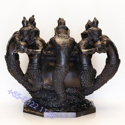 S/n:28, 8 Phra Rahu Incense Burner Wat KhoHong 2562, ID 11.5 cm