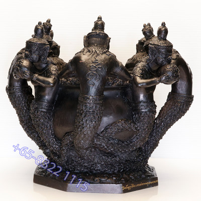 S/n:28, 8 Phra Rahu Incense Burner Wat KhoHong 2562, ID 11.5 cm