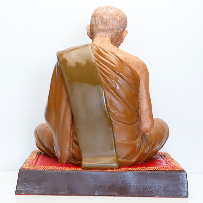 造90尊，龙莆添 9 寸腿金身， 龙莆添骨灰，Wat Laharnrai 2536