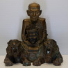 1st Batch Make 1999 S/n:1395 LP Kalong Seating Tiger Statue 2550 Wat Khao Laem