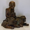 1st Batch Make 1999 S/n:1395 LP Kalong Seating Tiger Statue 2550 Wat Khao Laem