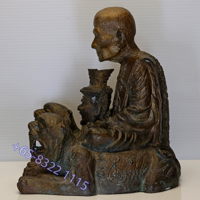 作1999尊,编号:1395第一期,龙莆伽隆座虎金身,佛历2550,Wat Khao Laem