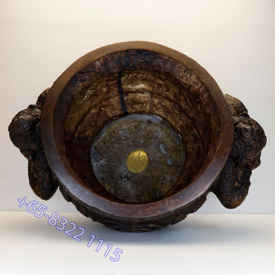 S/n: 647 Phra RaHu Incense Censer (KaTangToop) Wat PiKulThong 2551 ID: 17 cm