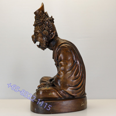 S/n:109 Tiger Head Phra Lersi Statue 21cm 2560 Wat Kaeo Chaem Fa