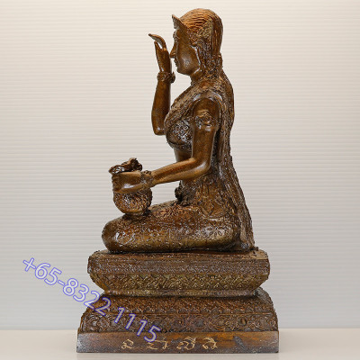 Mae Nang Kwak Statue 23cm 2560 Wat Kaeo Chaem Fa
