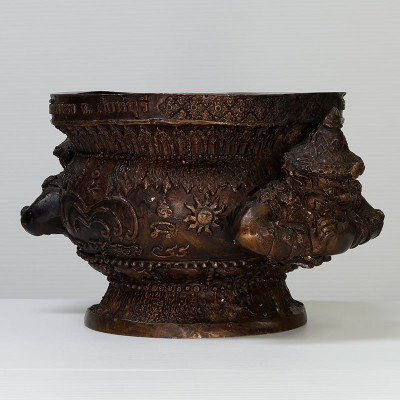 Phra RaHu Incense Censer 2551 Wat PiKulThong ID: 12.5 cm