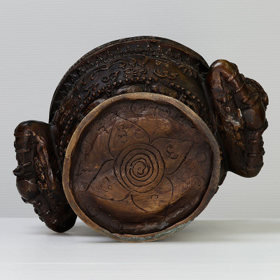 Phra RaHu Incense Censer 2551 Wat PiKulThong ID: 12.5 cm