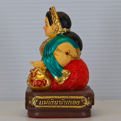KB Ariyachat 招财女神金身，佛历2562，高度8.5cm Wat Sang Kaew Phothiyan