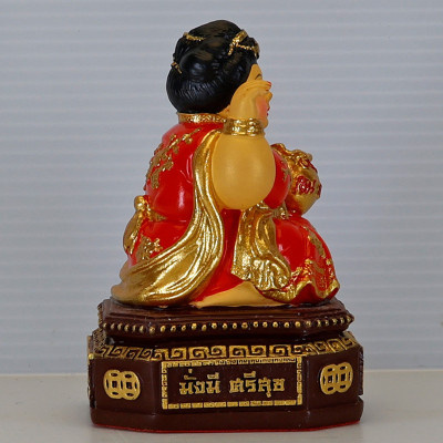 KB Ariyachat 招财女神金身，佛历2559，高度9.5cm Wat Sang Kaew Phothiyan