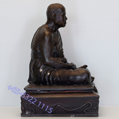 1st Batch 2552 Made 499 S/n:63 LP Keow Statue Height 20cm Wat Hui Ngor