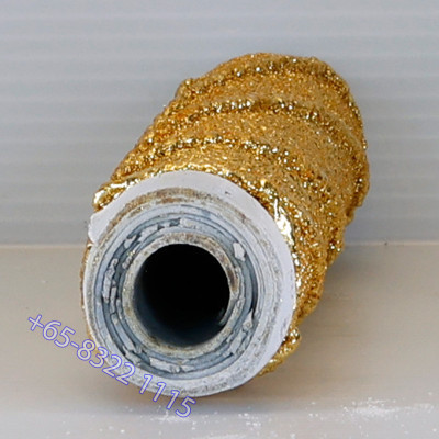 Made 999, LP Rak Hand Written Talisman Gold Pasted Takrut 21cm 2562