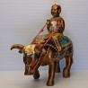 S/n:603 LP Yam 2551 KuManThong Ride Cow Statue Wat Sam Ngam
