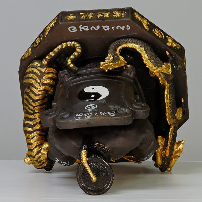 阿赞苏滨第一批，二哥丰金身，佛历 2553 额外手写护身符