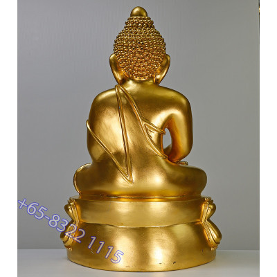 Wat SuThat 60 Anniversary Mass Chanted 2540 Gold Pasted Phra Kring Statue 43cm
