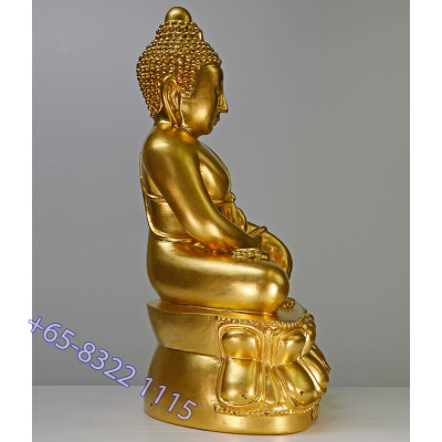 Wat SuThat 60 Anniversary Mass Chanted 2540 Gold Pasted Phra Kring Statue 43cm
