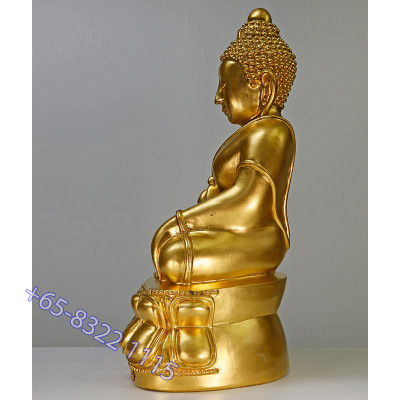 Wat SuThat 60 Anniversary Mass Chanted 2540 Gold Pasted Phra Kring Statue 43cm