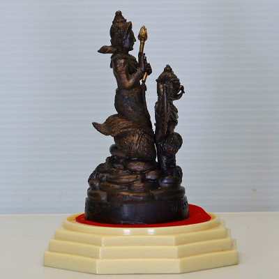 ChaoKun Udom 1st Batch Phra Rahu & Phaya Krut Statue 9.5cm. 2558