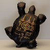 Late LP Liew, Wealthy Tortoise 5 Inches Base Statue 2556 Wat RaiTangThong