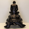 Late LP Liew, Wealthy Tortoise 5 Inches Base Statue 2556 Wat RaiTangThong