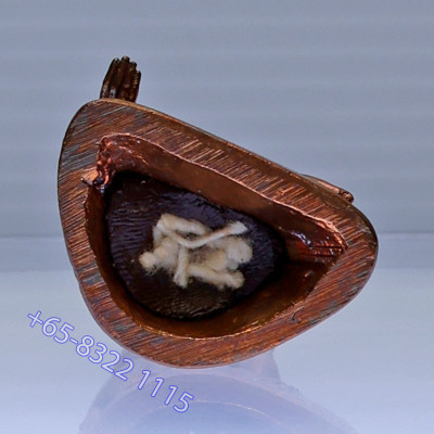 S/n:83 Made 999 LP ThongDam 9 Face Millionaire Buddha 6.1cm, 2560