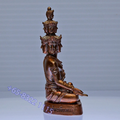 S/n:83 Made 999 LP ThongDam 9 Face Millionaire Buddha 6.1cm, 2560