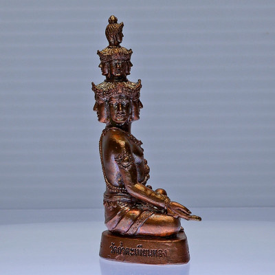 S/n:83 Made 999 LP ThongDam 9 Face Millionaire Buddha 6.1cm, 2560