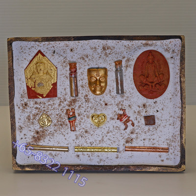S/n:81 Made 199 Ajahn Subin 2567 Gold Face Phra KhunPean Statue 25cm