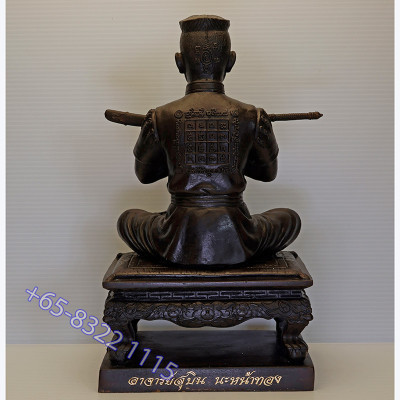 做199尊，编号：81阿赞苏滨，佛历2567，金面坤平将军金身25cm