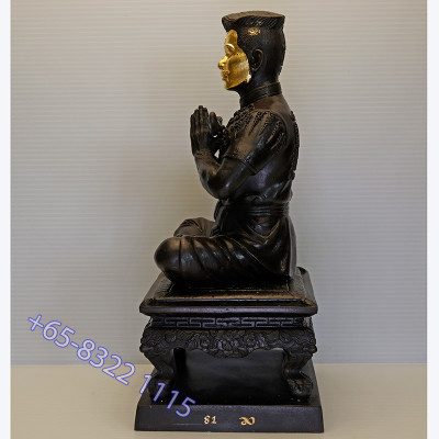 做199尊，编号：81阿赞苏滨，佛历2567，金面坤平将军金身25cm