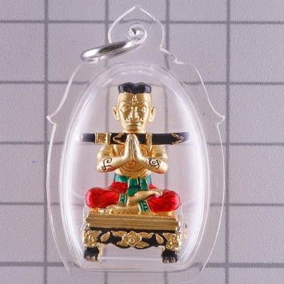 Ajahn Subin 2567 Phra KhunPaen Gold Plated LongYa 2.9cm
