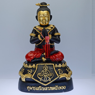做399尊，阿赞苏滨加持，佛历2562，哪哃金脸古曼童金身17cm