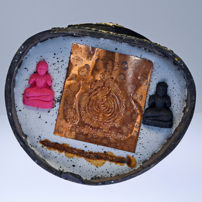 做399尊，阿赞苏滨加持，佛历2562，哪哃金脸古曼童金身17cm